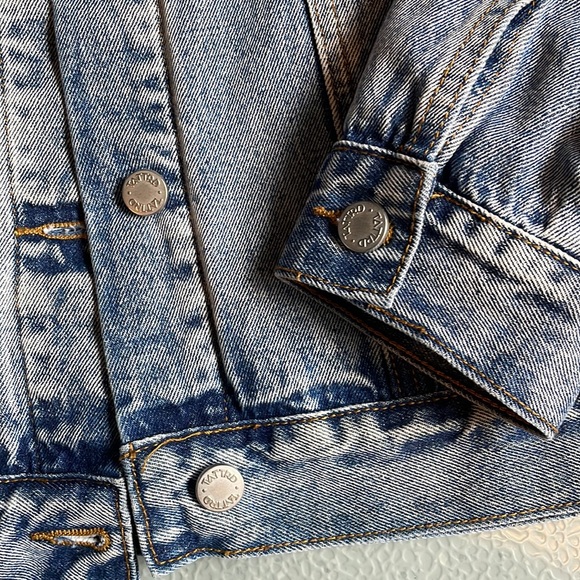 Tattrd Threads Distressed Denim Jacket Size M - Picture 3 of 5